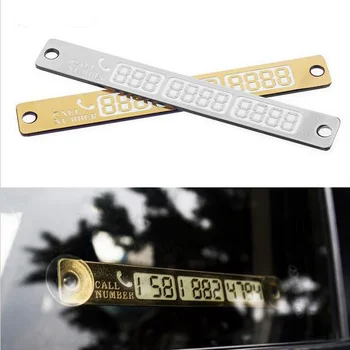 

15*2cm Telephone Number Stickers Card Temporary Car Parking Notification Night Luminous Sucker Plate Phone Number Card 10 PIECE