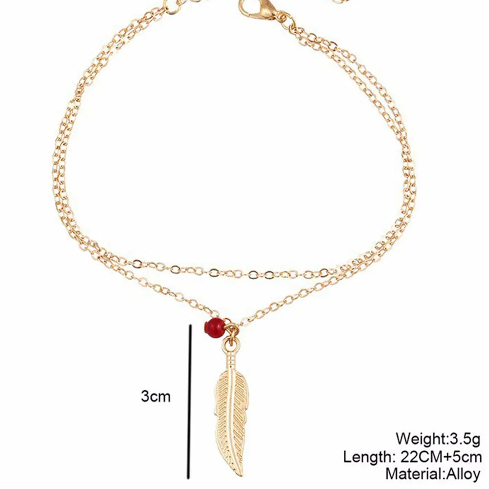 Liuyuwei модные богемные винтажные золотые талисманы браслеты женские браслеты для щиколотки летний ножной браслет ювелирный подарок YWHZS400