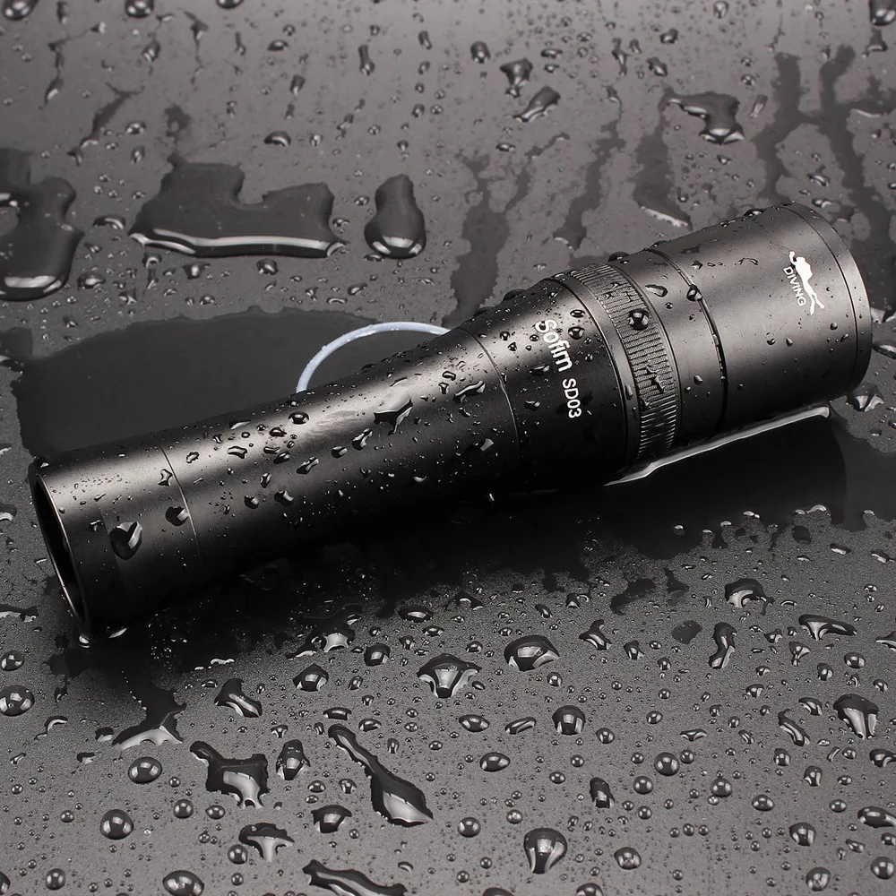  Sofirn SD03 Scuba Diving Flashlight 18650 Dive Light Torch Underwater Powerful Cree XM-L2 LED Flash - 32825380664