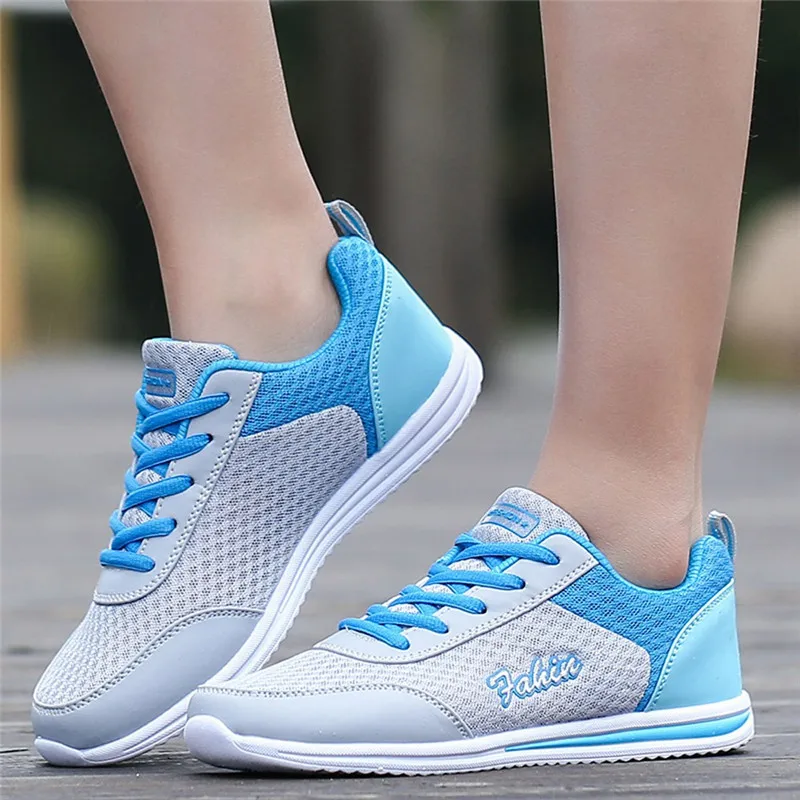 Women Sneakers Air Mesh Female Footwear Breathable Shoe Outdoor Walking Flat Shoes Women Outdoor Walking Flats Sports Shoes