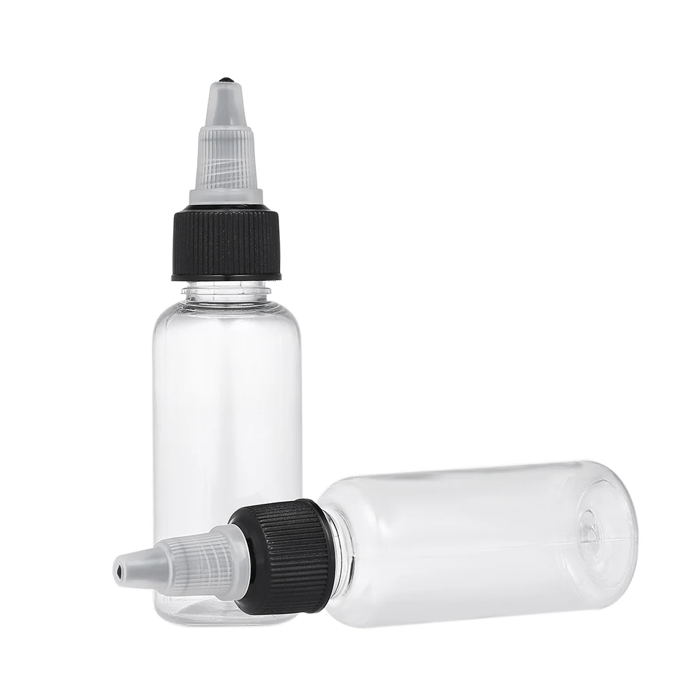 10pcs 30ml Plastic Empty Tattoo Ink Pigment Bottles for Ink Mixing