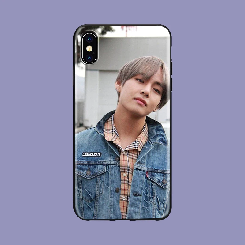 Euphoria Jungkook KPOP MAN мягкий силиконовый черный чехол для телефона для iPhone11 pro 5se 6 6s 7 8 plus X Xs XR max Jimin kim minyun