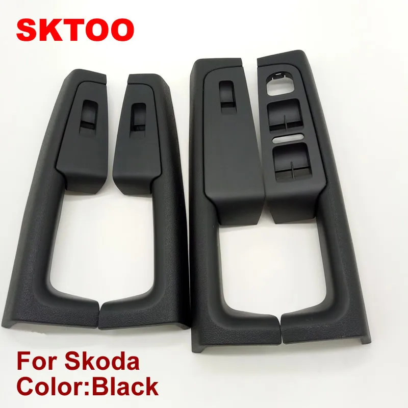 SKTOO(черный) для Skoda Superb внутренняя дверная ручка дверь подлокотник переключатель коробка внутри двери перчатка посылка