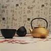 50ml Mini Iron Kettle Cast Iron Teapot Small Pot of Kung Fu Tea Sets Tea Pet Home Decoration Gifts ► Photo 3/3