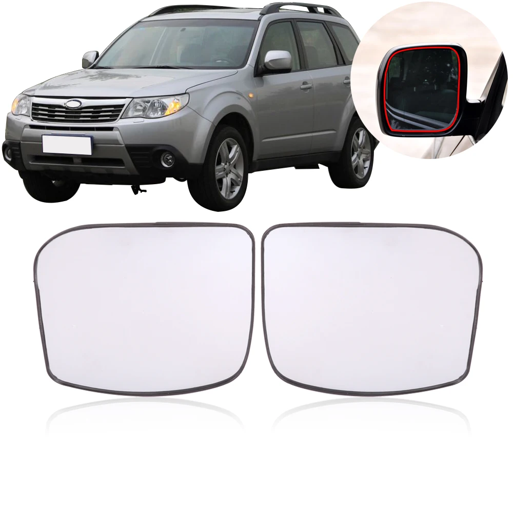 

CAPQX For Subaru Forester 2008 2009 2010 Outside Rearview mirror glass Rear View Side Mirror Glass Lens With Heating