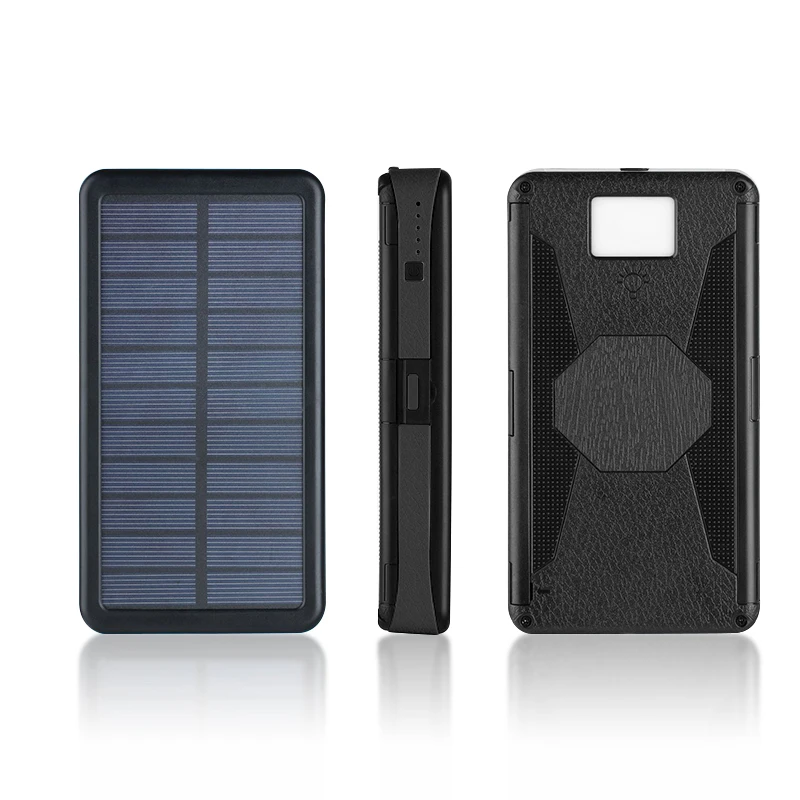 Универсальное портативное солнечное зарядное устройство 20000 мАч Водонепроницаемая Солнечная Панель зарядное устройство Внешняя батарея 2 USB power Bank для Xiaomi iphone X