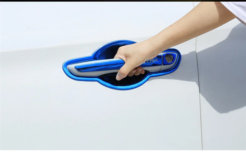 Для hyundai Elantra автомобильный Стайлинг крышка внутренней дверной ручки дверная чаша рамка отделка наклейка лезвие двери аксессуары для чаши