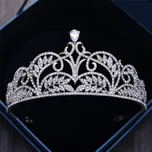 High-end циркон минималистский головной убор невесты корона, тиара принцессы свадебные аксессуары для волос