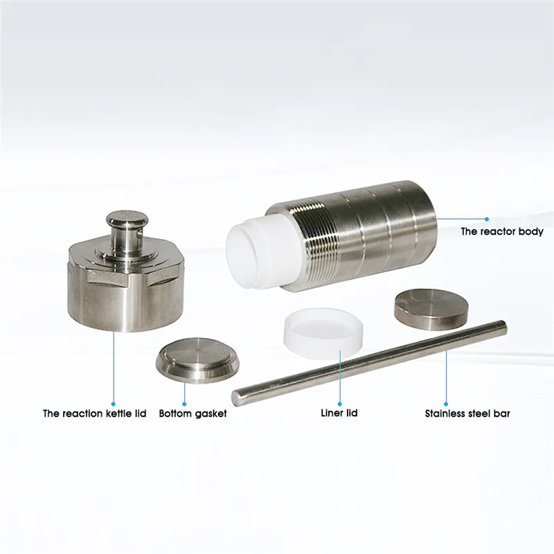 25ml High Pressure Hydrothermal Autoclave Reactor PTFE Lined Stainless Steel Tank Chamber Teflon Lined Hydrothermal Synthesis (6)