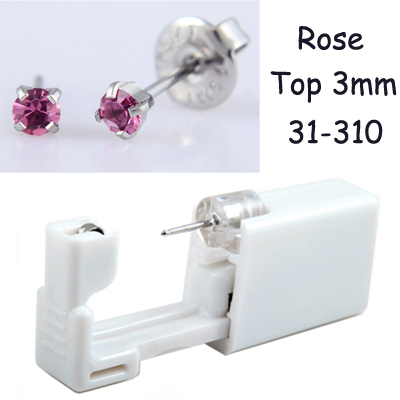 Disposable Sterilized Safety Nose Ear Piercing Unit Cartilage Tragus Helix Piercing Gun Tool Kit Build In Ear Studs Earring
