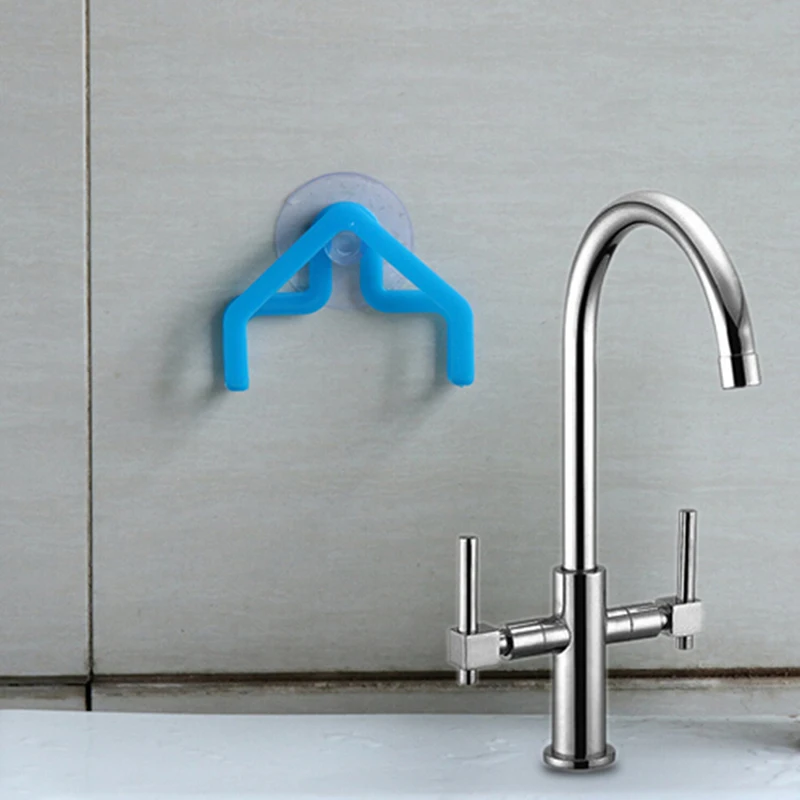 

Random Color Home Shower Practical Suction Cup Sink Sponge Bowl Bathroom Kitchen Gadget Decor Convenient Storage Rack