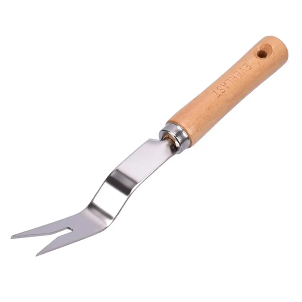 Manual Weeder Metal Hand Garden Wooden Handle Digging Puller Weeding Tool Garden Transplanting Digging Tools 4 - Цвет: 01