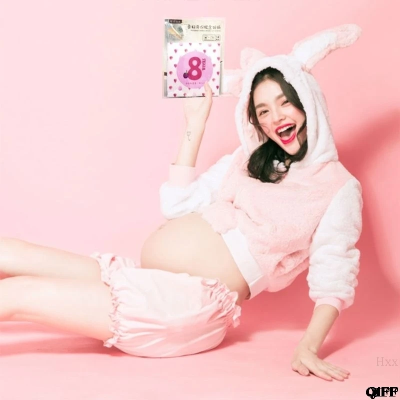 

14Pcs/Set Month Sticker Pregnant Women Photography Monthly Adhesive Stickers Landmark Floral Coming Soon Belly Clothing Hxx