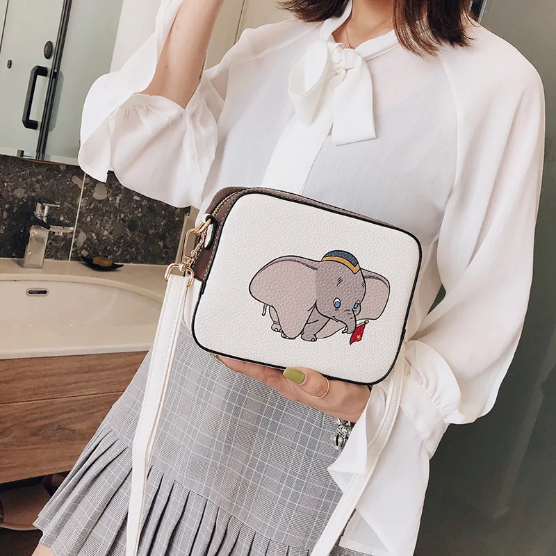 

2019 Ladies Cute Flying Elephant Camera Bag Small Handbags Fairy Shoulder Bag Crossbody Bags for Women Hand Messenger Bag C302