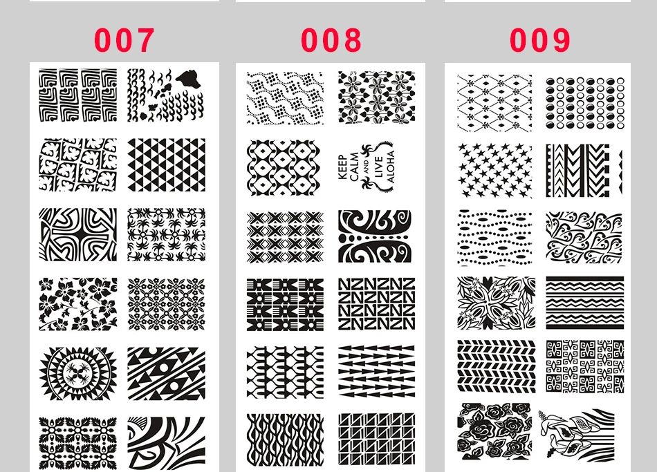 Новый ногтей штамповки пластины Пластик печать для дизайна ногтей Пластиковые шаблоны для ногтей Гель-лак Nail Art инструменты для маникюра