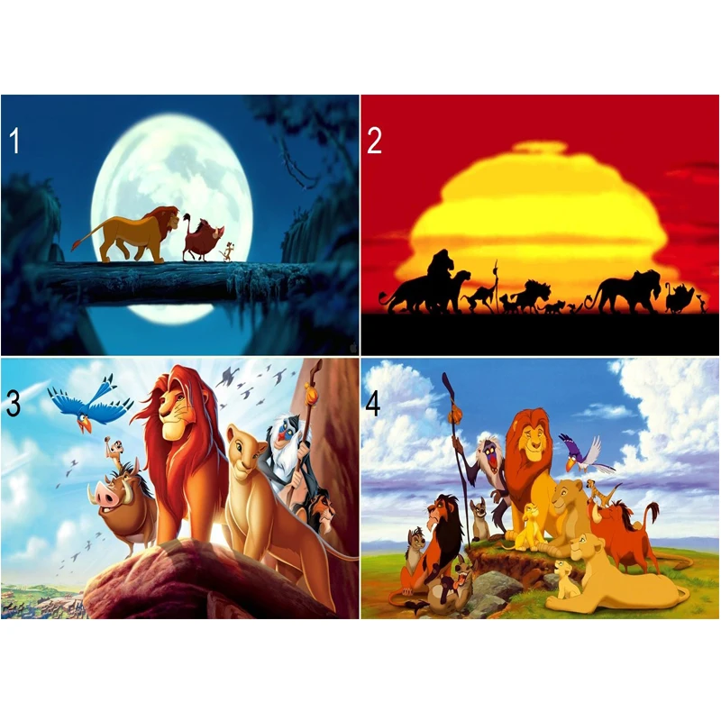 

Lion King Full Diamond Painting 5D DIY Diamond Mosaic Full Square Drill Resin Rhinestones Cross Stitch embroidery Kids Gift