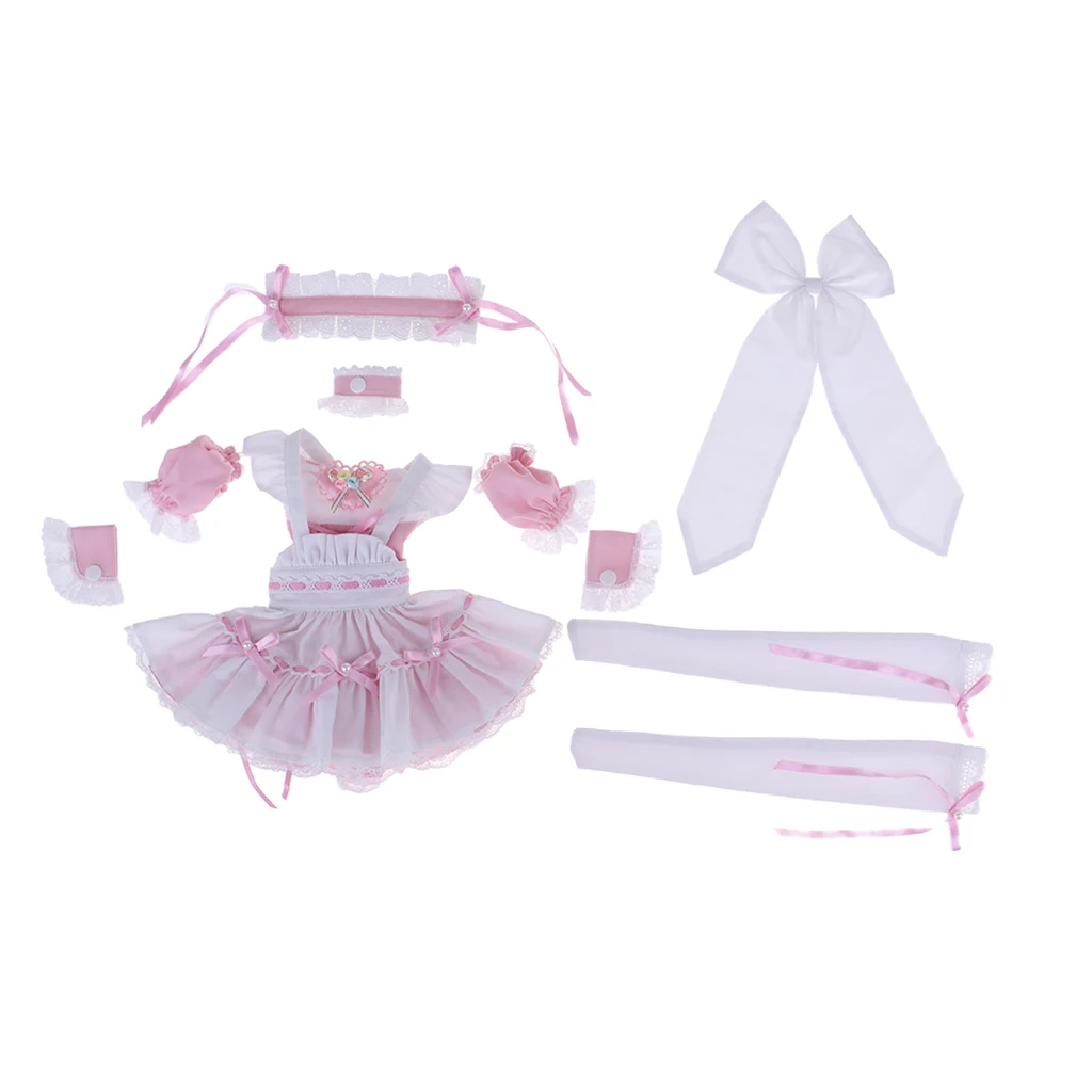 Сказочная кукла одежда наряд девушки костюм для 1/3 BJD куклы наряды аксессуары