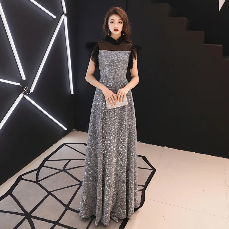 Стильный тонкий сексуальный кружевной высококачественный с блестками платье в китайском стиле вечернее платье улучшенное size aovestidos Размер s-xxxl - Цвет: Style 2