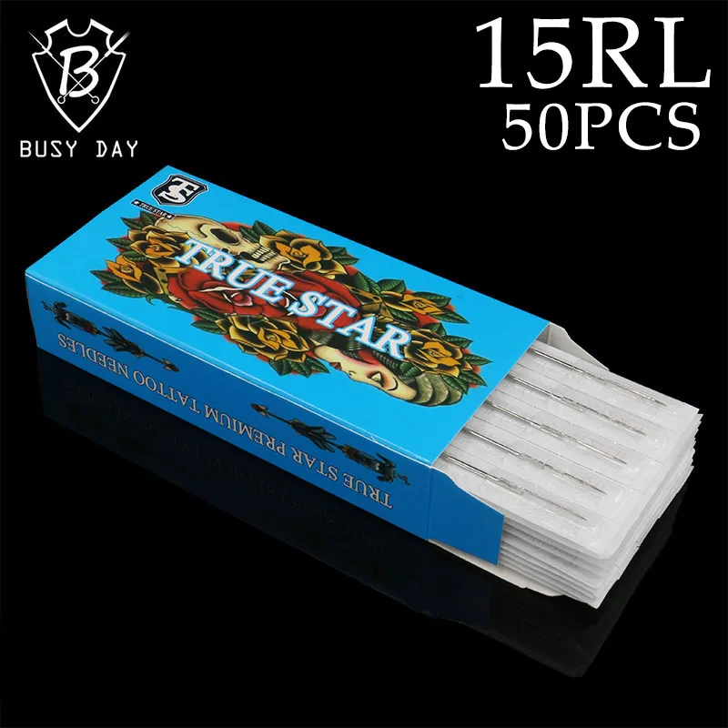 50 шт. иглы для тату машинки из нержавеющей стали 1215RL|tattoo needles|needles tattoosterile needle |