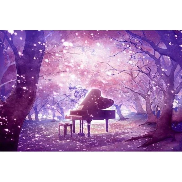 あなた嘘月に 孤独なピアニスト Diamond Painting Cross Stitch Aliexpress