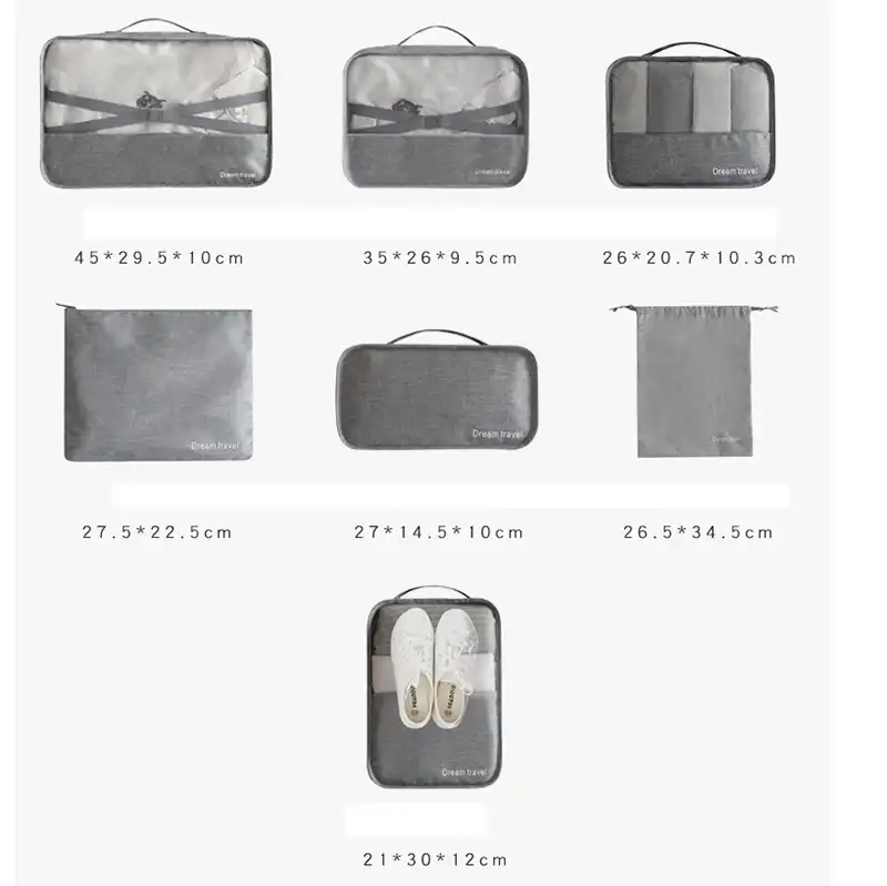 travel bag organiser set