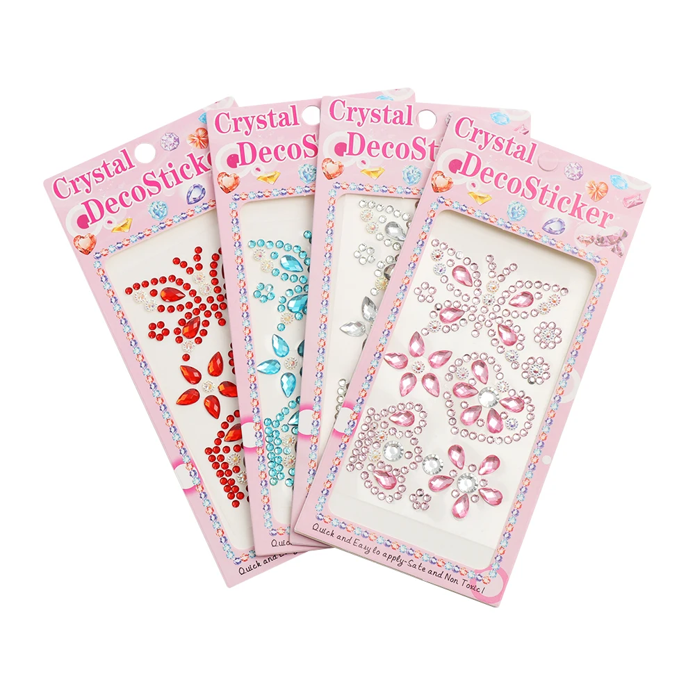 

2018New Crystal Stickers Self Adhesive Glitter Rhinestone Diamond Gem Decal 23 Colors Phone Nails Cars vehicles decoration