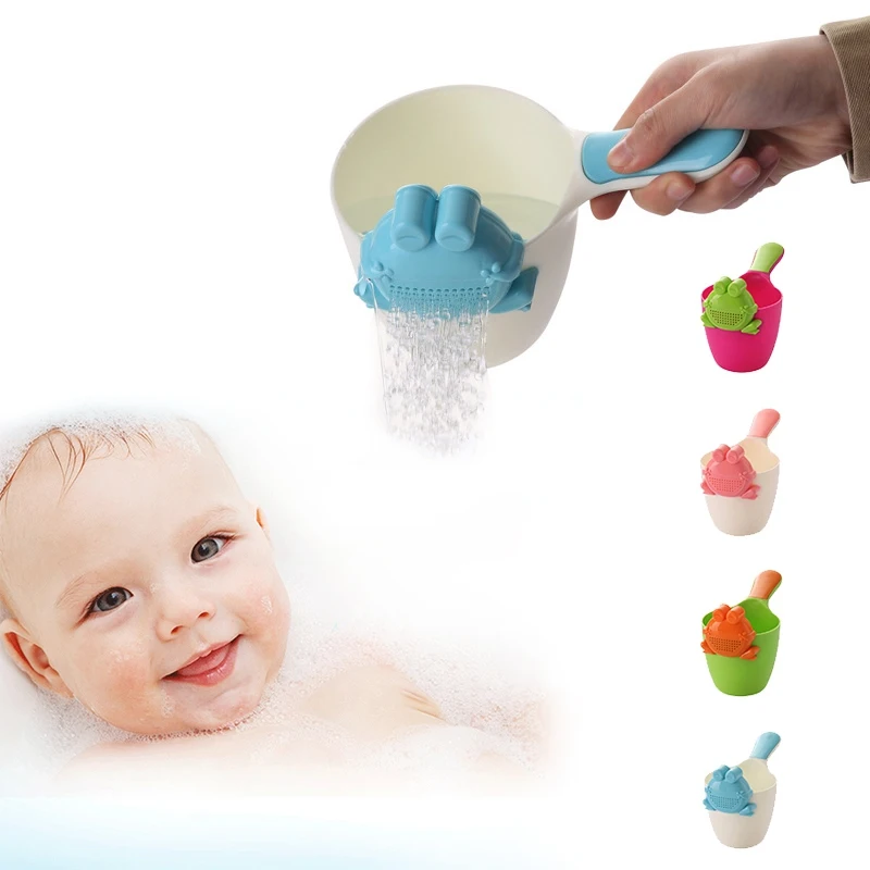 1piece Child Wash Hair Shower Products Tubs Plastic Baby Shampoo Rinse Cups Kids Water Bath