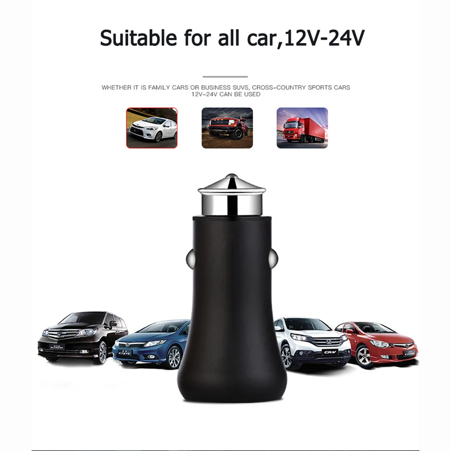 QUIDUX мини usb автомобильный адаптер на 2 портный Dual Порты и разъёмы 5V 3.1A USB Авто