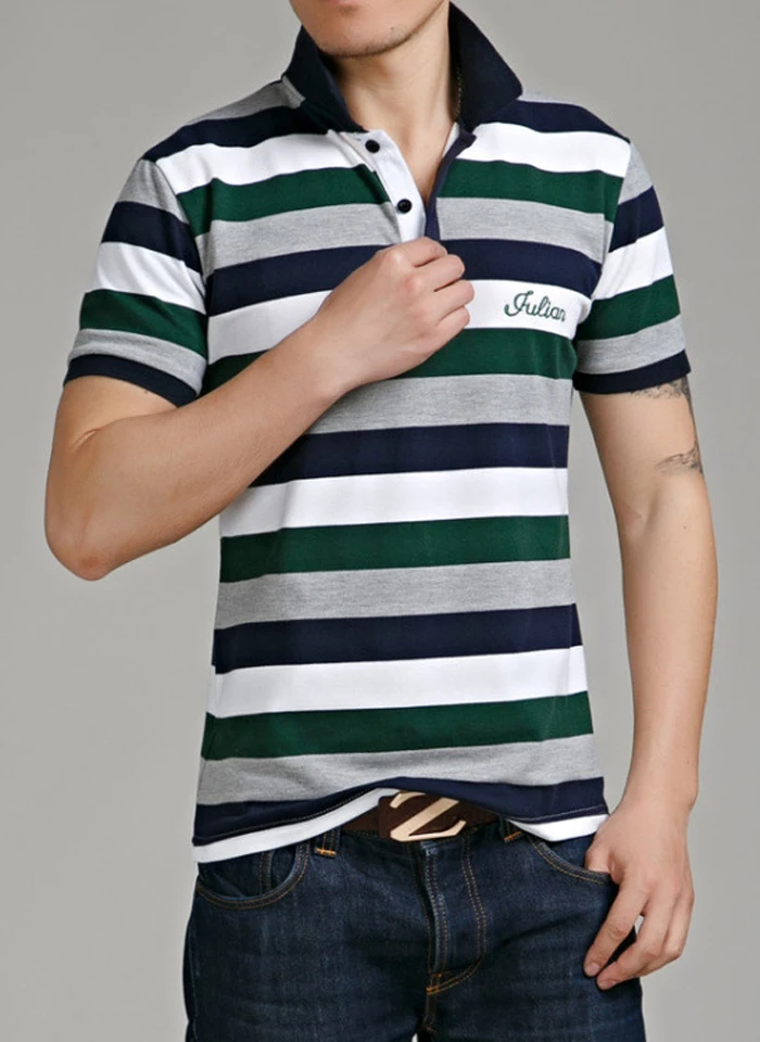 DIMUSI Летняя мужская рубашка поло, хлопковая рубашка с коротким рукавом, рубашка поло со стоячим воротником, мужская рубашка поло с принтом, мужские футболки 4XL 5XL, YA573