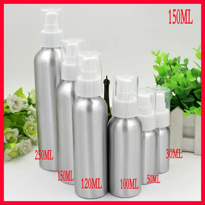 150ml aluminum bottle cosmetics bottle makeup Refillable Bottles w