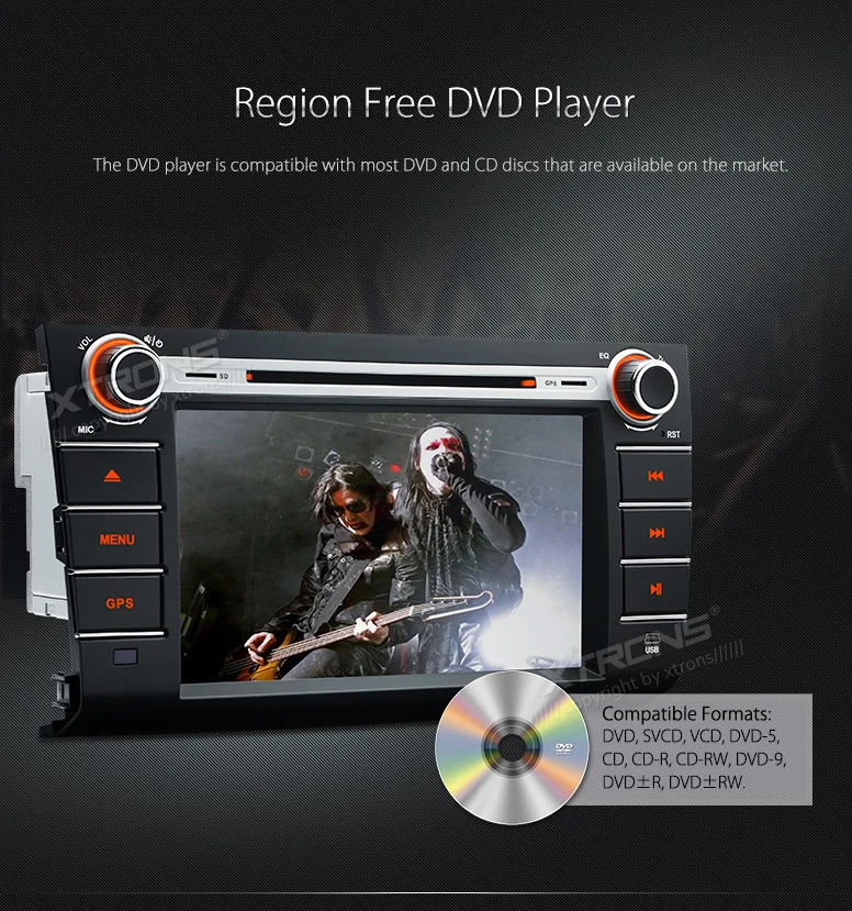 Top XTRONS 8" HD Digital Touch Screen 2 Din Car Radio DVD Player GPS Navigation Steering Wheel for Suzuki Dzire 2008 2009 2010/Swift 10