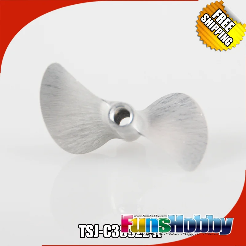 Tenshock CNC 7075 T6 2 лезвия Алюминиевый Пропеллер M4 для Eco Rc лодки|aluminium propeller|propeller for rc
