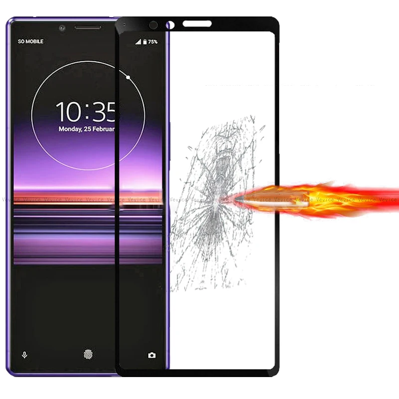 Полностью закаленное стекло для Sony Xperia 1 10 XA3 XZ4 XA1 XA2 Ultra XZ1 XZ2 Compact XZS XZ XP