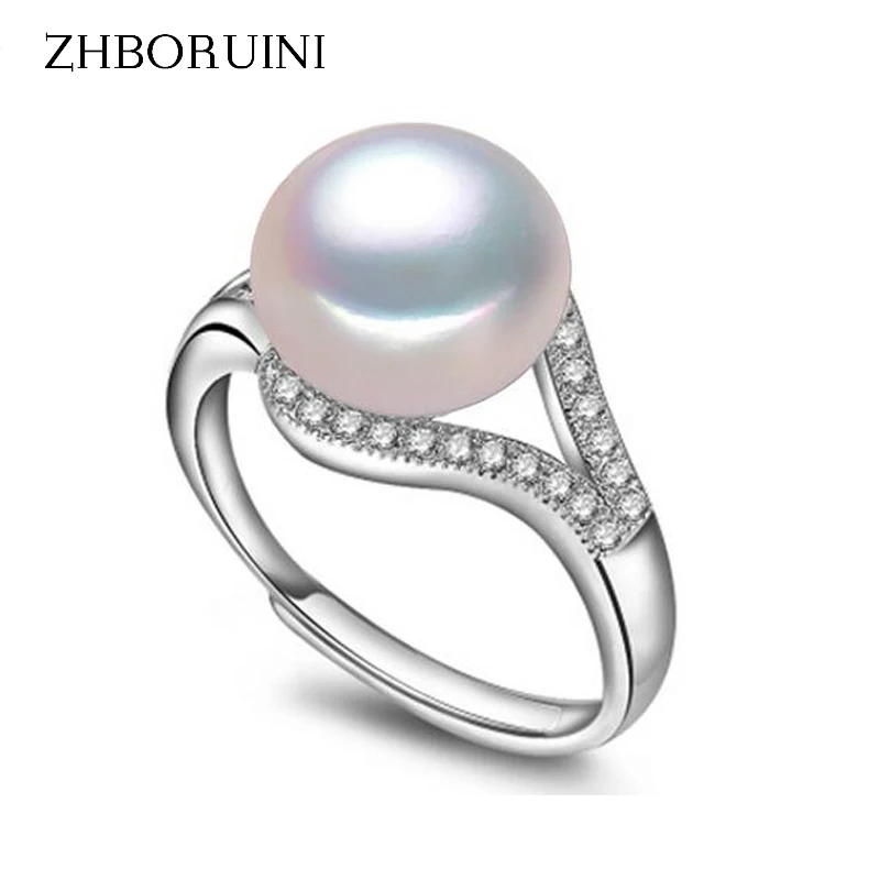 Zhboruini Pearl Ring Natural Freshwater Jewelry 925 Sterling Silver Rings For Women High Guality Zircon Wedding Gift huismerk kopen in de aanbieding Zhboruini Pearl Ring Natural Freshwater Jewelry 925 Sterling Silver Rings For Women High Guality Zircon Wedding Gift huismerk kopen in de aanbieding