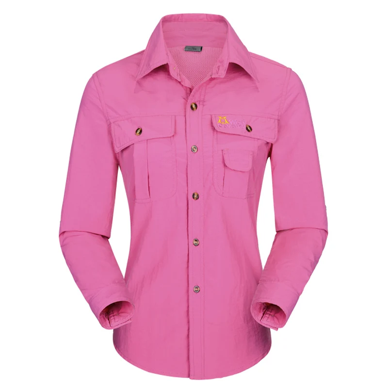 Summer Outdoor Camping&Hiking Shirt Women Long sleeve Quick Dry