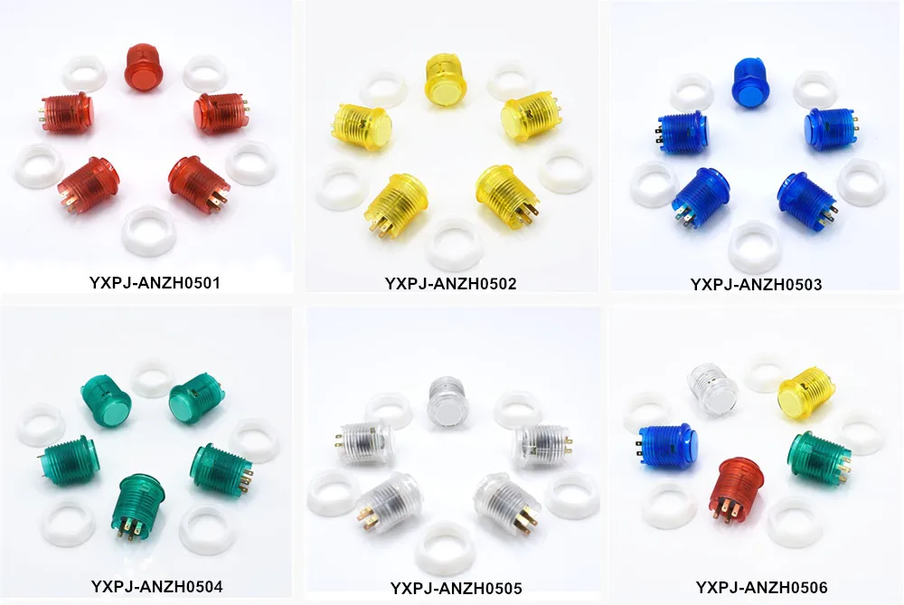 24mm push button color options