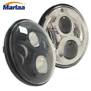 

Marlaa For Jeep Wrangler Land Rover Defender 7" LED H4 Headlight Lamps Headlamp for Lada 4x4 urban Niva Suzuki Samurai