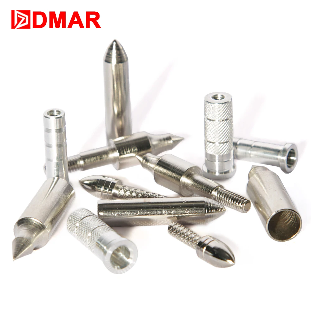 DMAR 12pcs 6mm 7mm 8mm 8.8mm Archery Arrow Field Points Tips Inserts