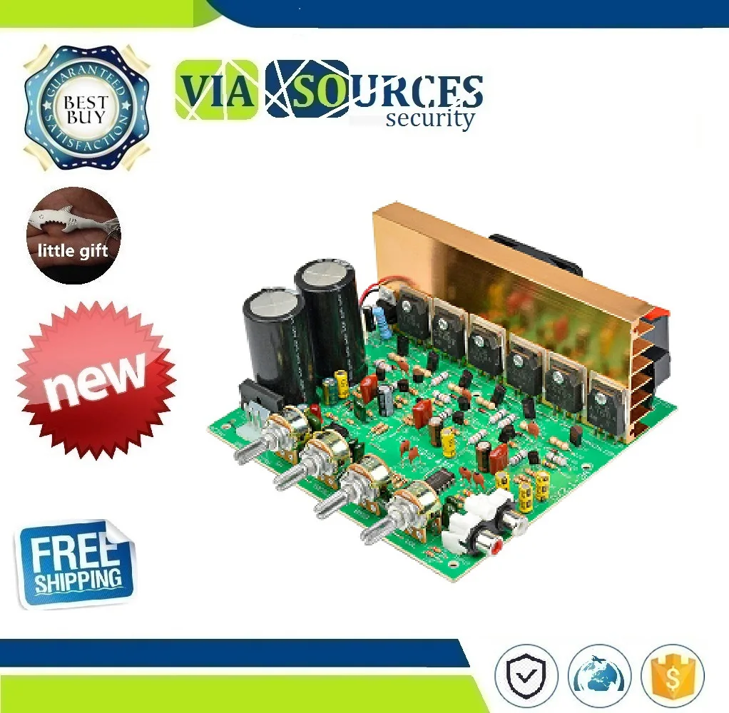 

Audio Amplifier Board 2.1 Channel 240W High Power Subwoofer Amplifier Board AMP Dual AC18-24V Home Theater