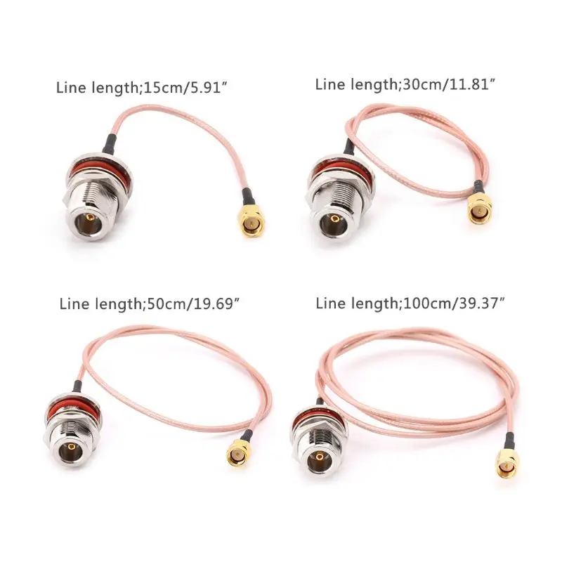 N женский переборка к SMA Штекер кабель RG316 Pigtail радиочастотные коаксиальные кабели соединительный кабель DEC04