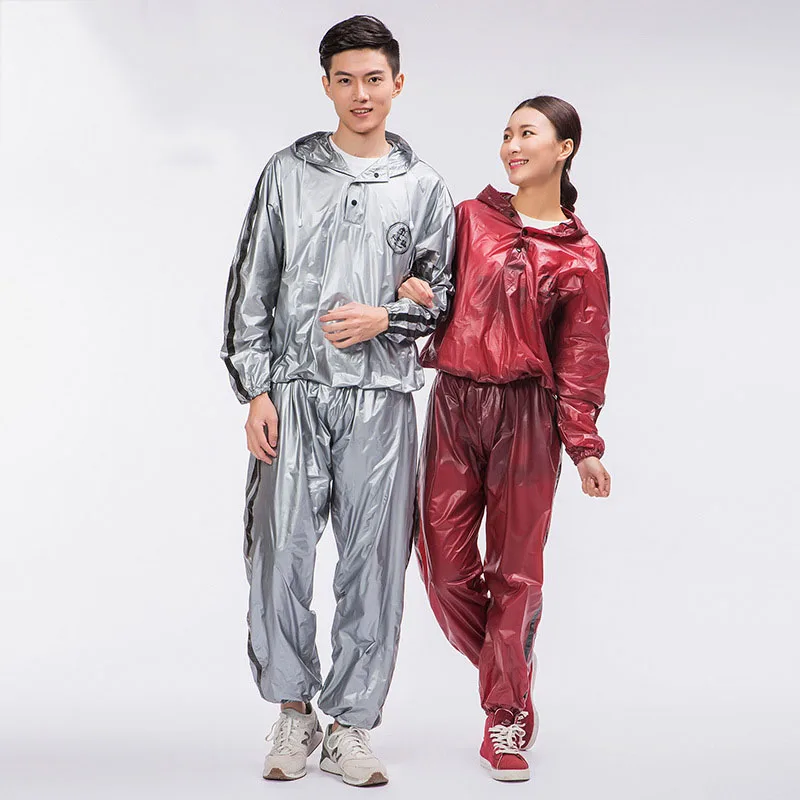 

Men Sports Suit Waterproof Rain Raincoat Running Sports Rain Coat Student Hooded Large Size Pants Capa De Chuva Rainwear 60YY316