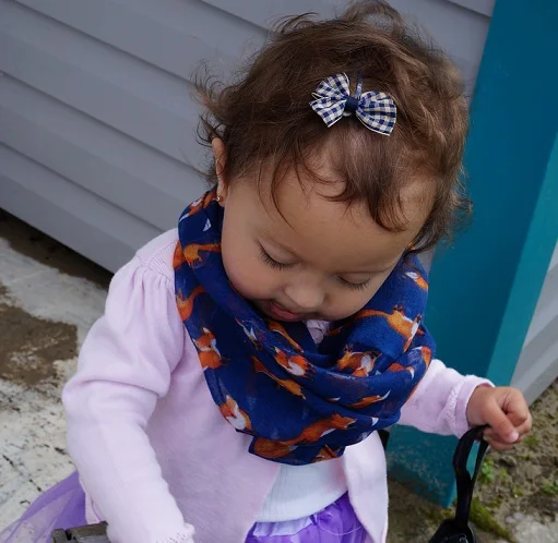 

8 Colors new fashion baby scarf children collar spring new design cute patterns warm small fox print child neckerchief
