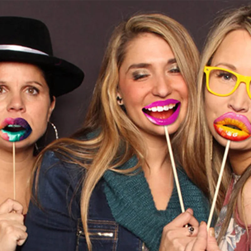 20 шт. девичья вечеринка сексуальные губы Photo Booth Prop свадебное украшение невесты