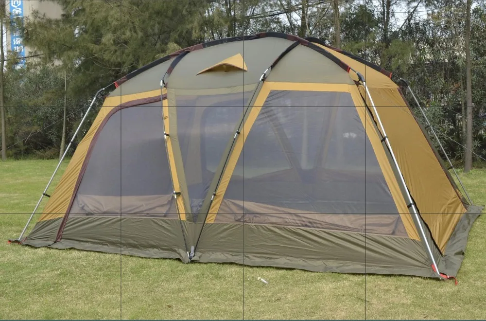 Семейный стандарт, автоматический наружный двухслойный Водонепроницаемый 8 PersonSun светильник, предотвращающий тканевые палатки, авто палатки для кемпинга