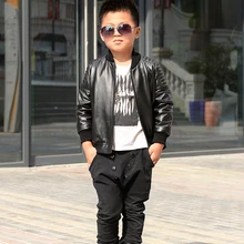 Новинка года мода мальчика натуральная кожа куртка пальто полушубок, плюс размеры дети Куртки натуральная кожа пальто al702