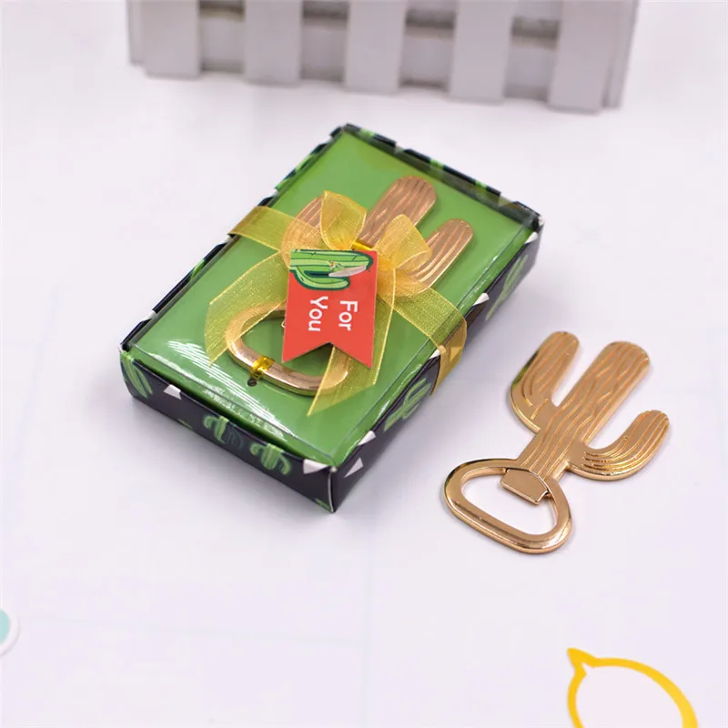 

1pcs Cactus Beer Bottle Opener Gifts Wine Soda Bottle Openers Sea Beach Wedding Favors hawaii party decorations
