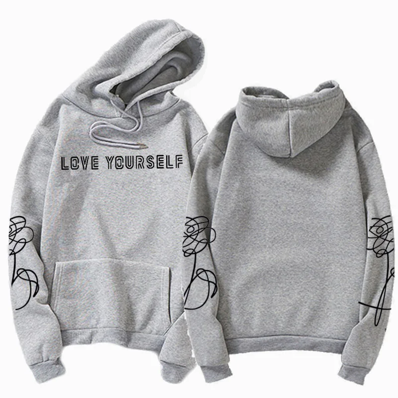 Любить себя Толстовка HENJOY love yourself толстовки с капюшоном и свитшоты Bangtan Boys K POP Love