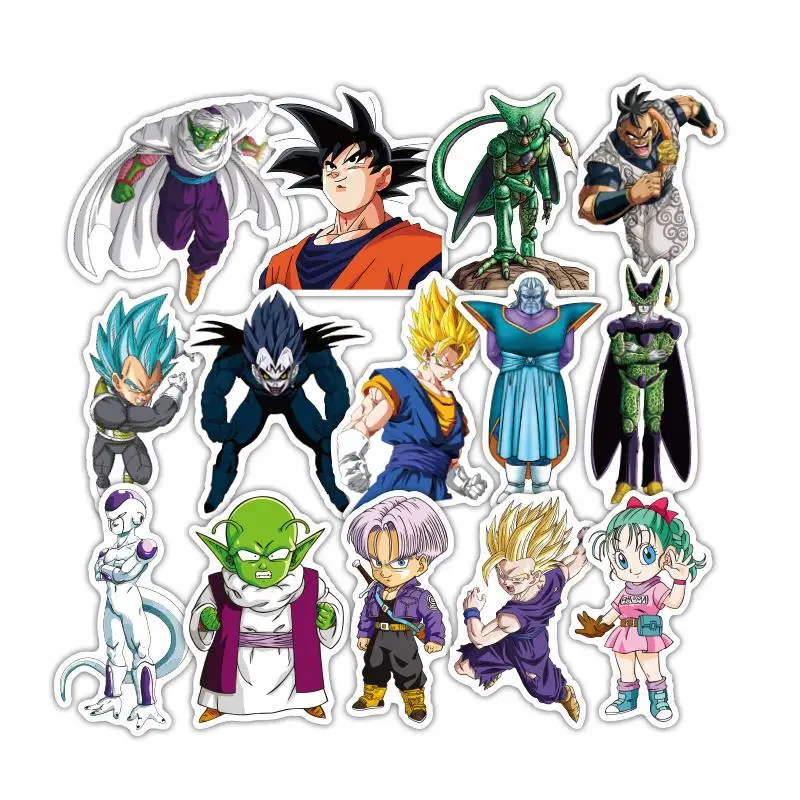 36 шт./лот аниме драконий жемчуг наклейки Супер Saiyan Goku для автомобиля ноутбука