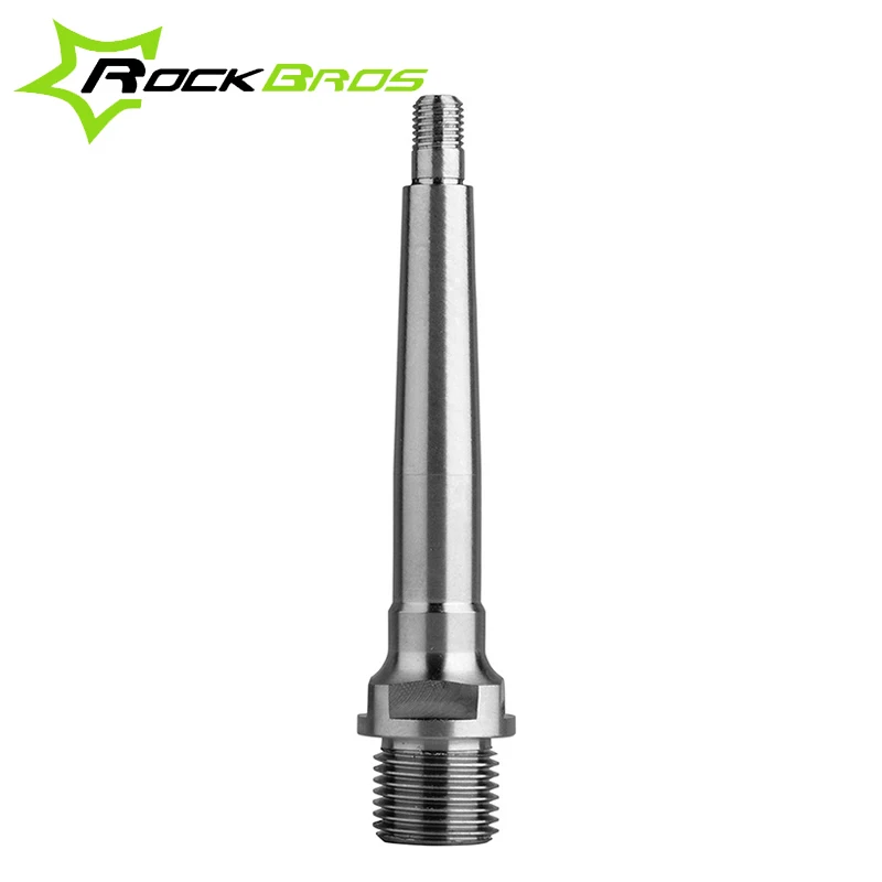 

ROCKBROS Bike Bicycle Titanium Alloy Ti Pedal Spindle Axle Pedals Bearing Ultralight Pedal ciclismo Spindle Part 1 Pair