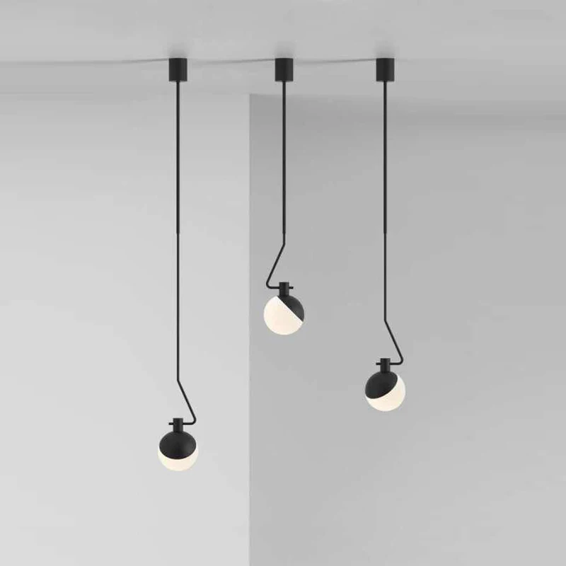 

Modern LED Pendant Lights Indoor Lighting Dining Room Lamp Black Minimalist Pendant Lamps Home Decoration Lighting E27